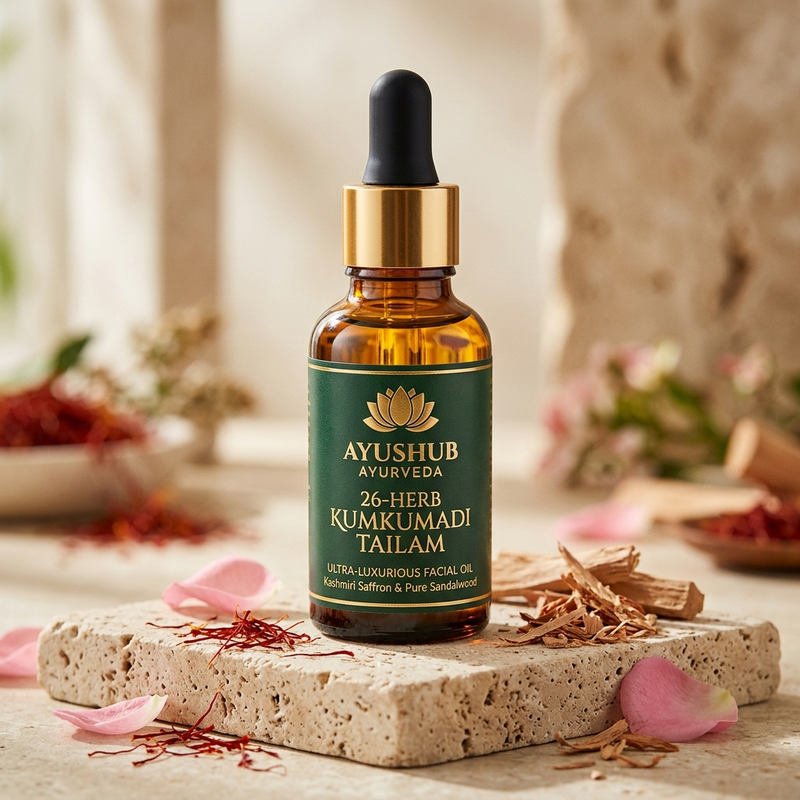 AYUSHUB 26-Herb Kumkumadi Tailam Elixir